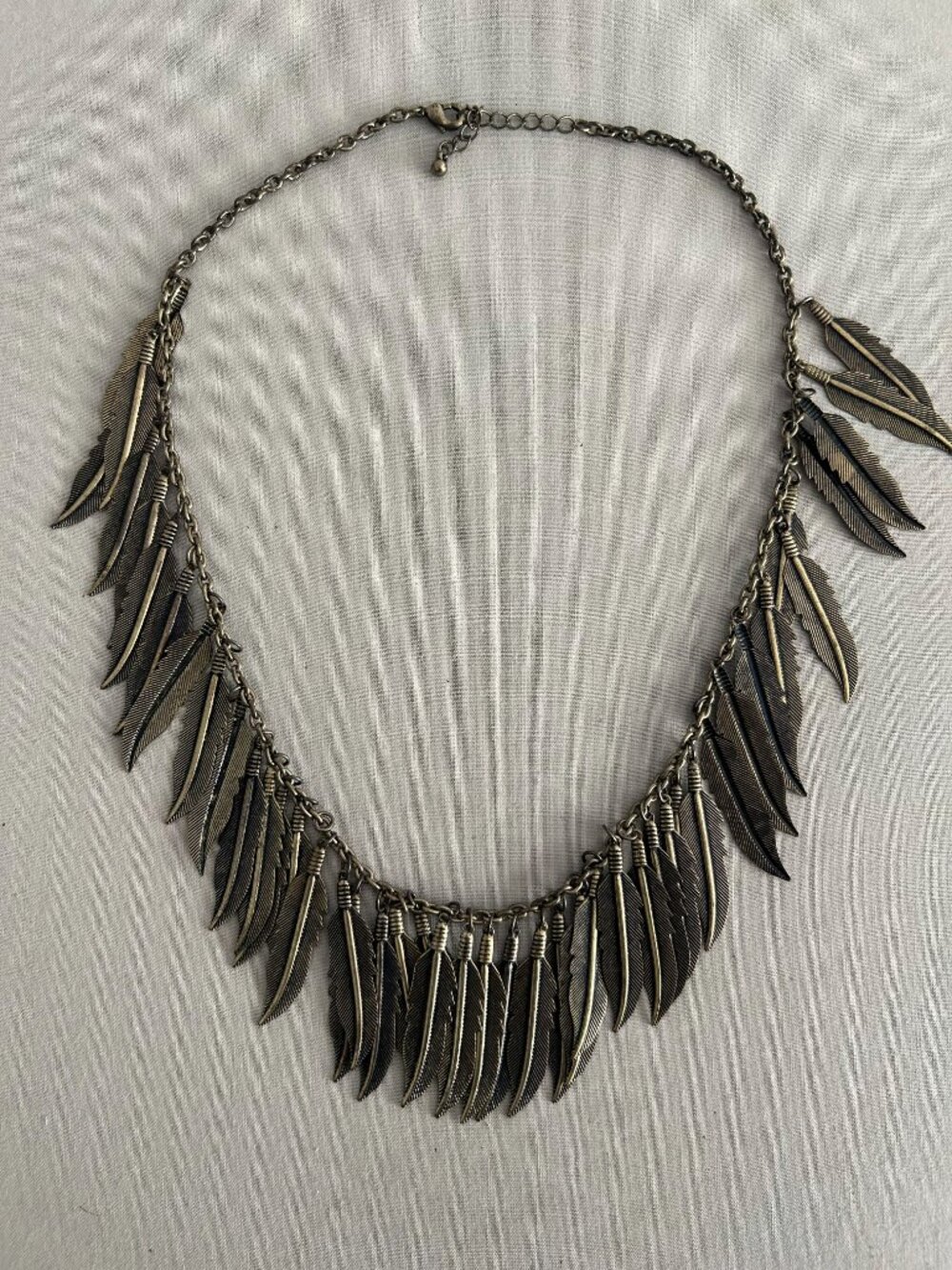 Rustic Feather Chain Necklace - Picture 3 of 5